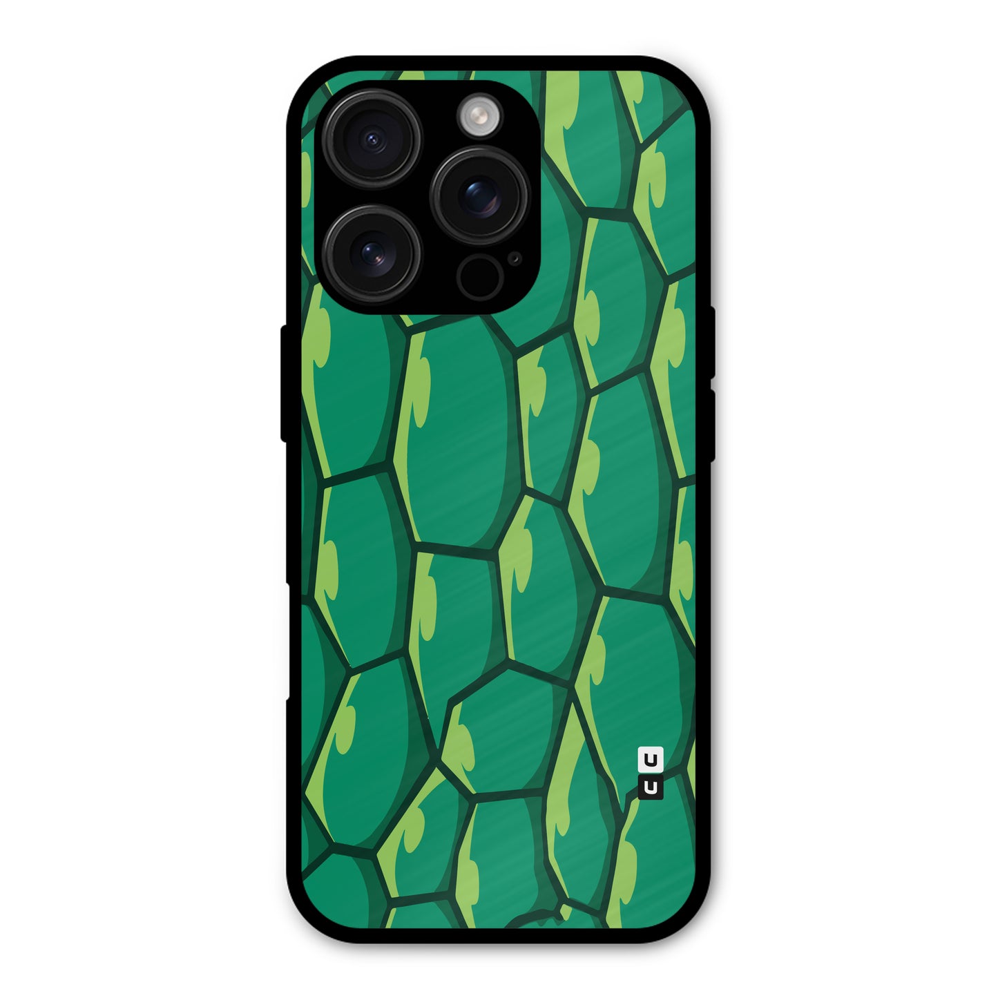 Turtle Pattern Print Shockproof Hybrid Protection (Metal + TPU) Back Case Cover