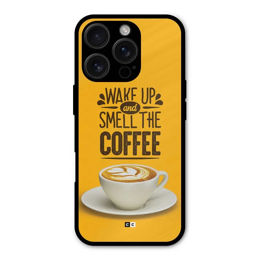 Wake Up Coffee Shockproof Hybrid Protection (Metal + TPU) Back Case Cover CoversCart