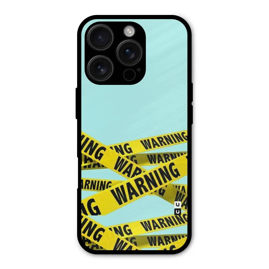 Warning Design Shockproof Hybrid Protection (Metal + TPU) Back Case Cover CoversCart