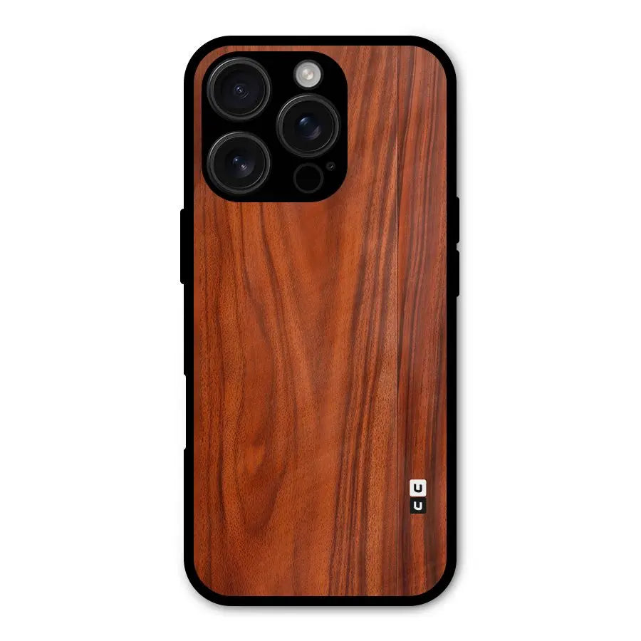 Wooden Texture Printed Shockproof Hybrid Protection (Metal + TPU) Back Case Cover CoversCart