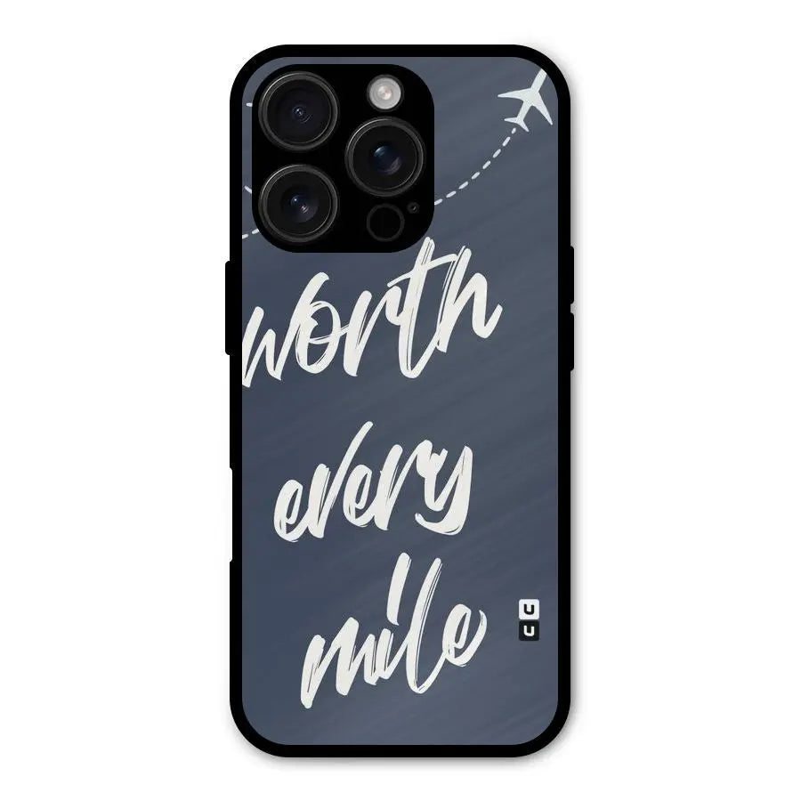 Worth Every Mile Shockproof Hybrid Protection (Metal + TPU) Back Case Cover CoversCart