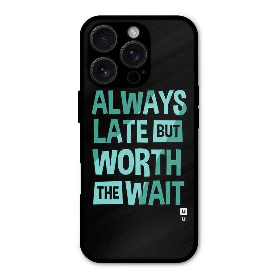 Worth the Wait Shockproof Hybrid Protection (Metal + TPU) Back Case Cover CoversCart