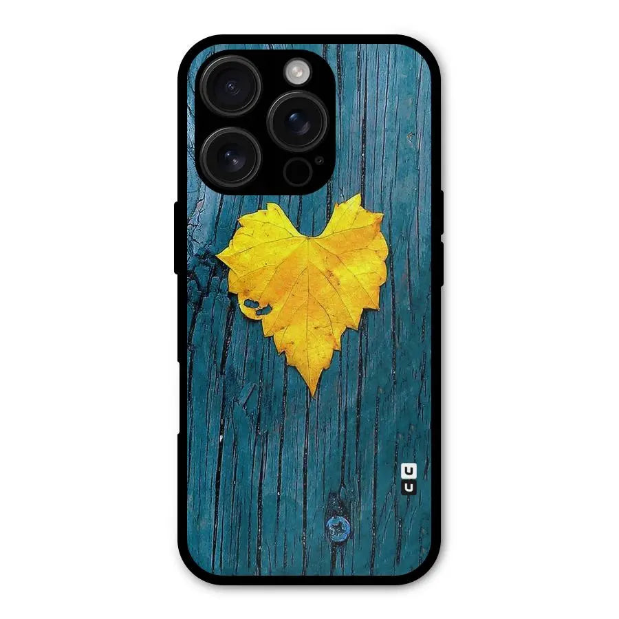 Yellow Leaf Shockproof Hybrid Protection (Metal + TPU) Back Case Cover CoversCart