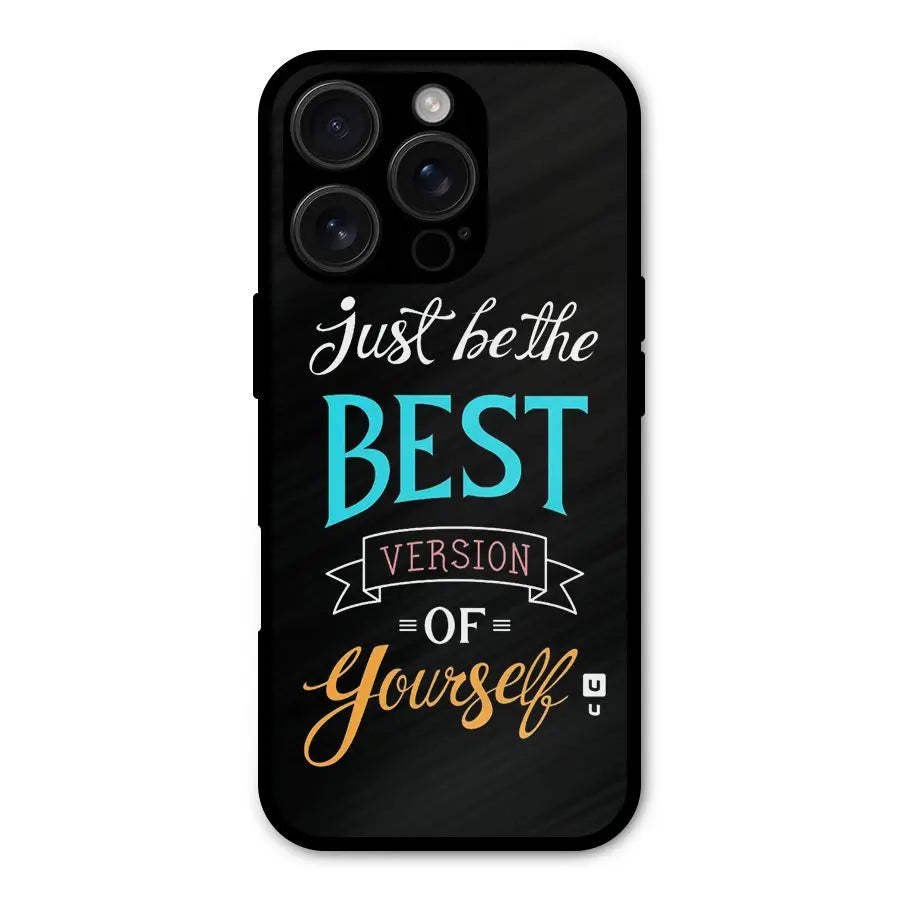 Your Best Version Shockproof Hybrid Protection (Metal + TPU) Back Case Cover CoversCart