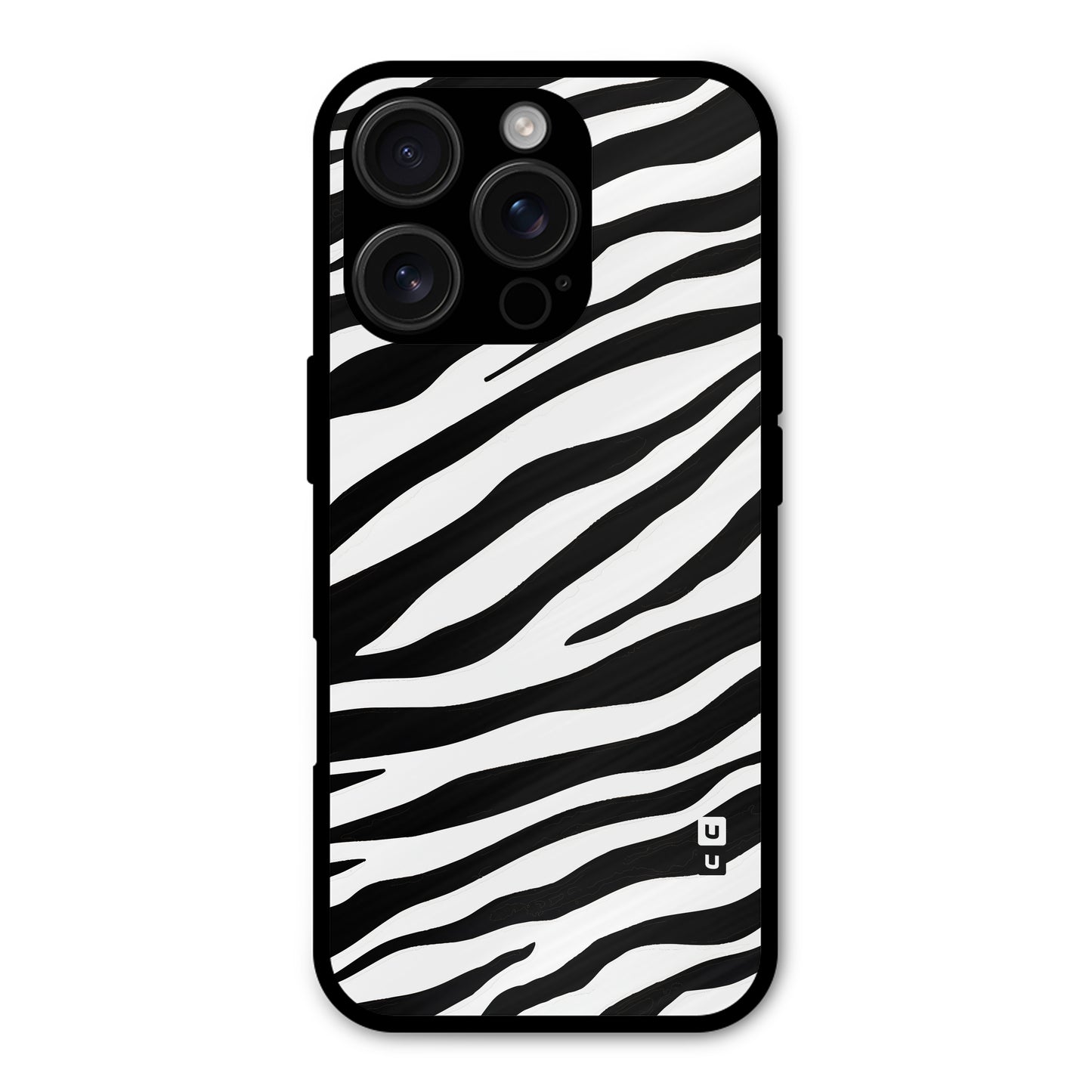 Zebra Pattern Print Shockproof Hybrid Protection (Metal + TPU) Back Case Cover