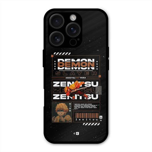 Zenitsu Typo Shockproof Hybrid Protection (Metal + TPU) Back Case Cover