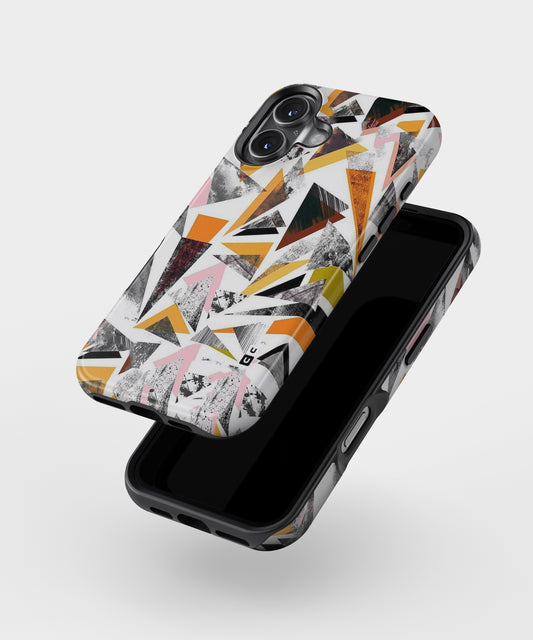 Abstract Sketchy Triangles MagSafe Bumper Case