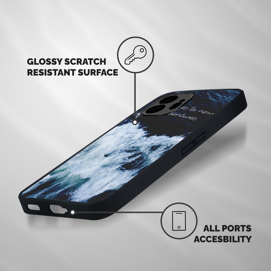 Adventures Shockproof Hybrid Protection (Metal + TPU) Back Case Cover