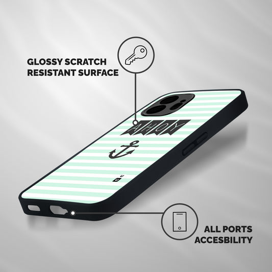 Ahoy Sailor Shockproof Hybrid Protection (Metal + TPU) Back Case Cover