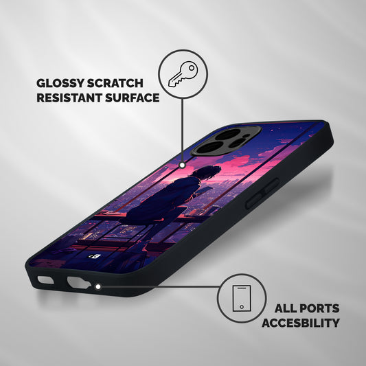 Alone Anime Shockproof Hybrid Protection (Metal + TPU) Back Case Cover
