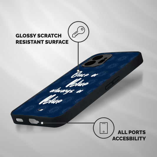 Always A Blue Shockproof Hybrid Protection (Metal + TPU) Back Case Cover