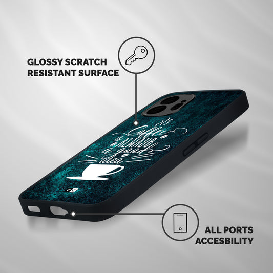Always Coffee Shockproof Hybrid Protection (Metal + TPU) Back Case Cover