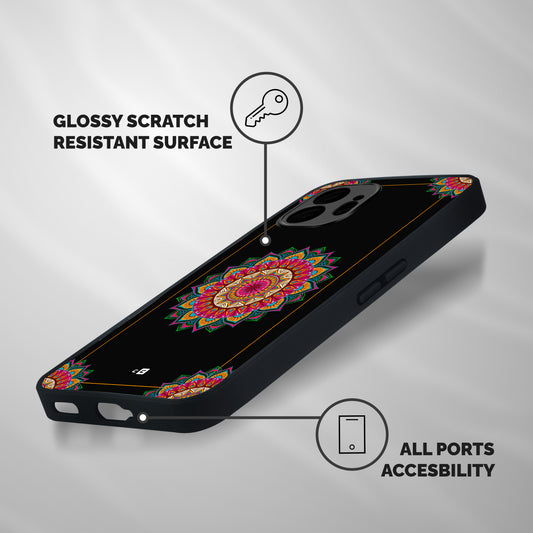 Amazing Mandala Art Shockproof Hybrid Protection (Metal + TPU) Back Case Cover
