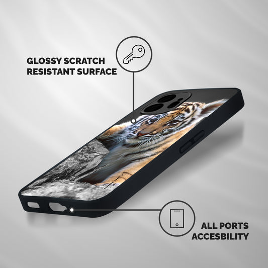 Animal Beauty Shockproof Hybrid Protection (Metal + TPU) Back Case Cover