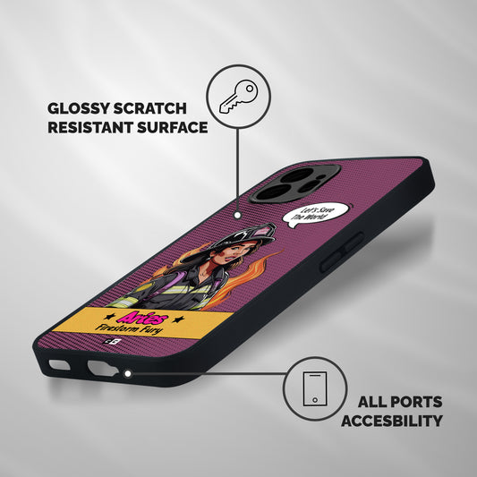 Aries Fury Shockproof Hybrid Protection (Metal + TPU) Back Case Cover