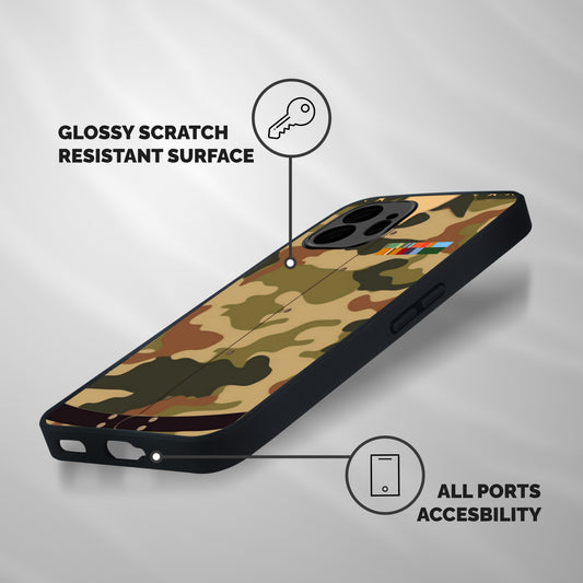 Army Uniform Shockproof Hybrid Protection (Metal + TPU) Back Case Cover
