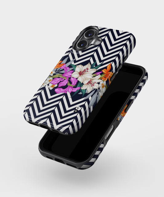 Artsy Zigzag Floral MagSafe Bumper Case