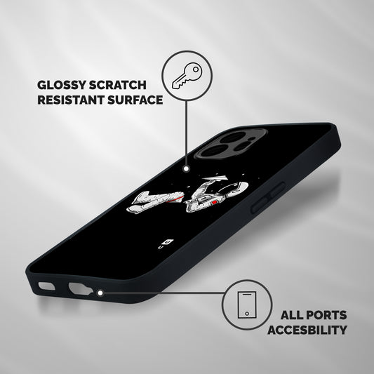 Astronaut Aeroplane Shockproof Hybrid Protection (Metal + TPU) Back Case Cover