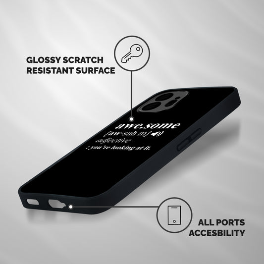 Awesome Looking at it Shockproof Hybrid Protection (Metal + TPU) Back Case Cover