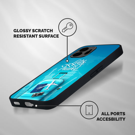 Awesome Travel Bag Shockproof Hybrid Protection (Metal + TPU) Back Case Cover