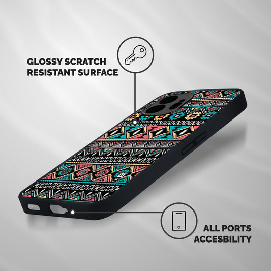 Aztec Beautiful Creativity Shockproof Hybrid Protection (Metal + TPU) Back Case Cover