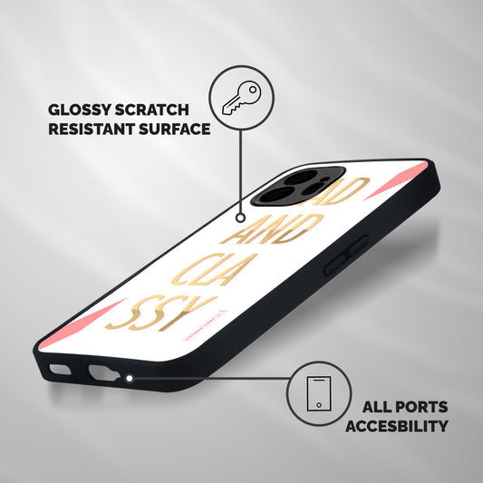 Bad And Classy Shockproof Hybrid Protection (Metal + TPU) Back Case Cover
