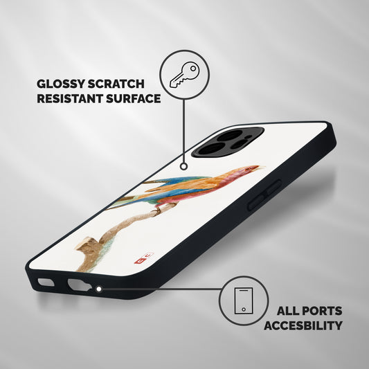 Beautiful Bird Shockproof Hybrid Protection (Metal + TPU) Back Case Cover