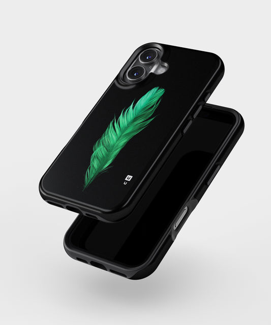 Beautiful Green Feather MagSafe Bumper Case