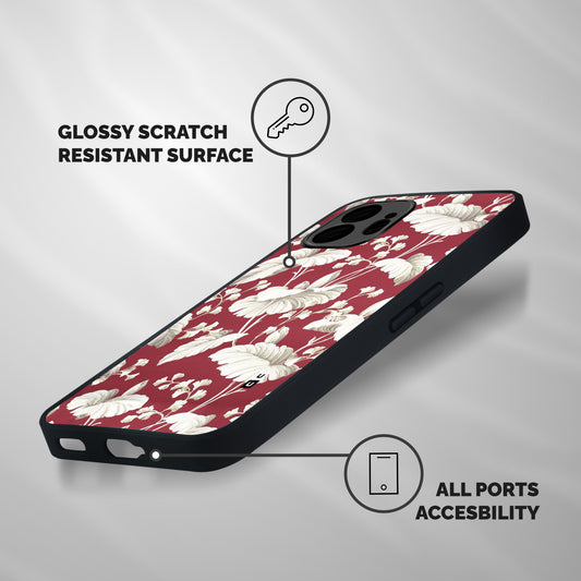 Beautiful Petals Shockproof Hybrid Protection (Metal + TPU) Back Case Cover