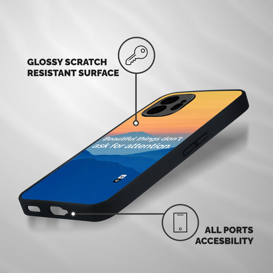 Beautiful Things Quote Shockproof Hybrid Protection (Metal + TPU) Back Case Cover