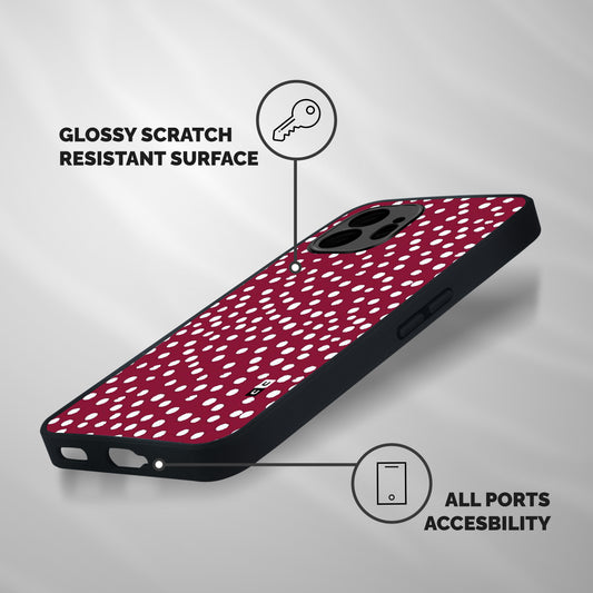 Best Dots Pattern Shockproof Hybrid Protection (Metal + TPU) Back Case Cover