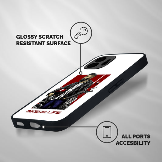 Biker Life Shockproof Hybrid Protection (Metal + TPU) Back Case Cover