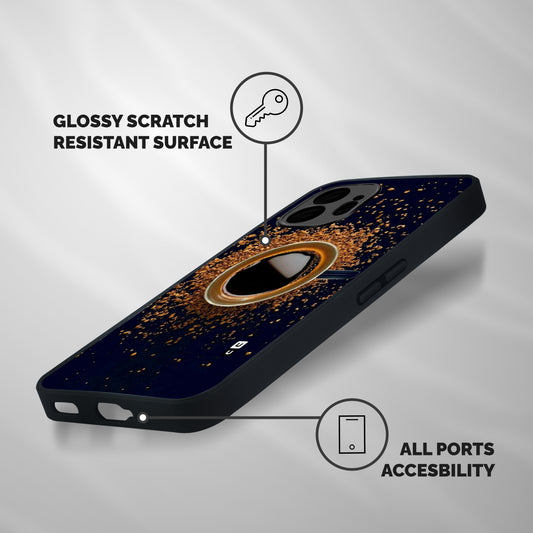 Black Coffee Shockproof Hybrid Protection (Metal + TPU) Back Case Cover