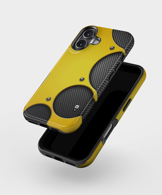 Black Net Yellow MagSafe Bumper Case