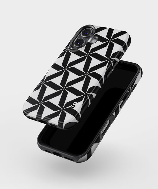 Black White Fan Design MagSafe Bumper Case