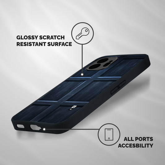 Blue Door Design Shockproof Hybrid Protection (Metal + TPU) Back Case Cover