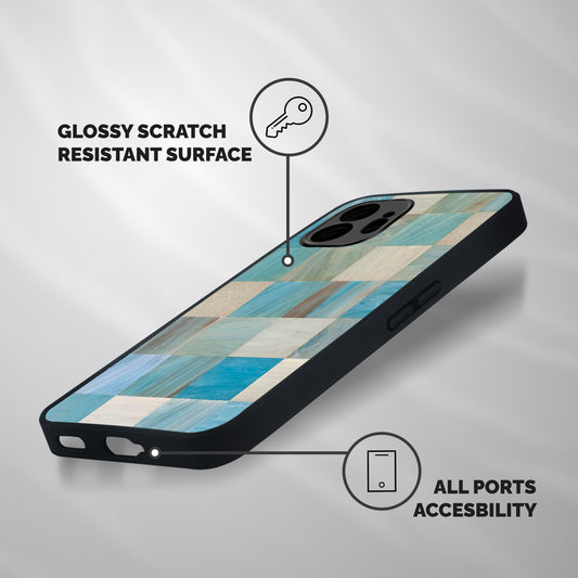 Blue Tiles Shockproof Hybrid Protection (Metal + TPU) Back Case Cover
