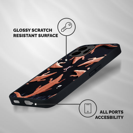 Brave Frog Shockproof Hybrid Protection (Metal + TPU) Back Case Cover