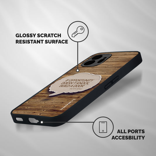 Build Your Door Shockproof Hybrid Protection (Metal + TPU) Back Case Cover