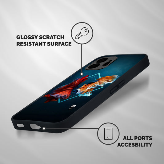 Butterfly Diamond Design Shockproof Hybrid Protection (Metal + TPU) Back Case Cover