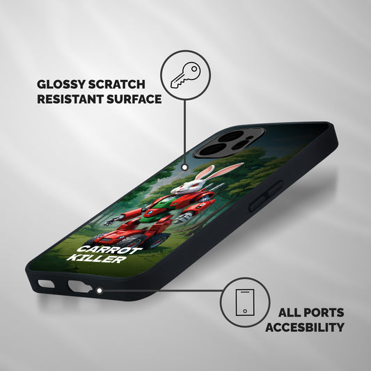 Carrot Killer Shockproof Hybrid Protection (Metal + TPU) Back Case Cover