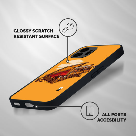 Casette Box Shockproof Hybrid Protection (Metal + TPU) Back Case Cover