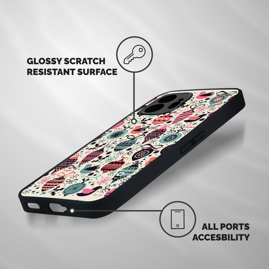 Celebration Pattern Shockproof Hybrid Protection (Metal + TPU) Back Case Cover
