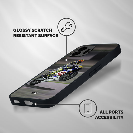 Champion Biker Shockproof Hybrid Protection (Metal + TPU) Back Case Cover