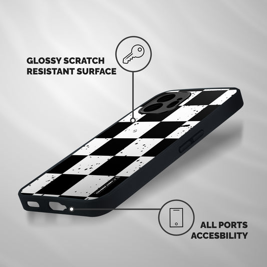 Check Mate Shockproof Hybrid Protection (Metal + TPU) Back Case Cover