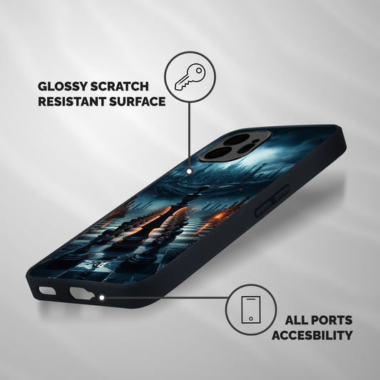 Chess World Shockproof Hybrid Protection (Metal + TPU) Back Case Cover