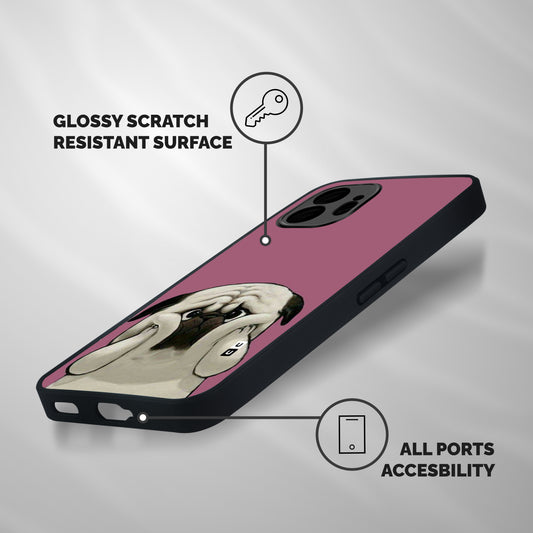 Chubby Doggo Shockproof Hybrid Protection (Metal + TPU) Back Case Cover