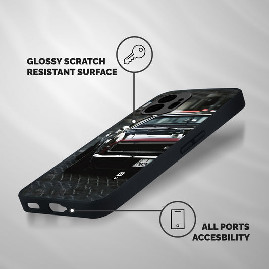 Class Vintage Car Shockproof Hybrid Protection (Metal + TPU) Back Case Cover