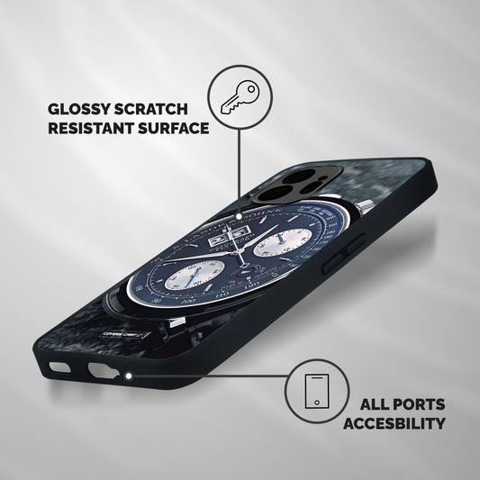 Classic Wrist Watch Shockproof Hybrid Protection (Metal + TPU) Back Case Cover