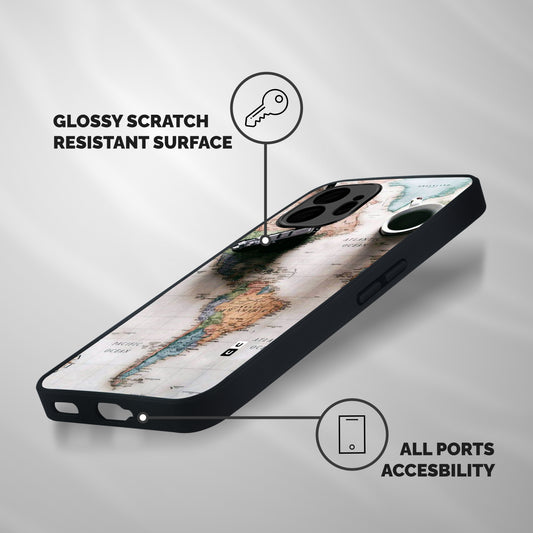Coffee And Travel Shockproof Hybrid Protection (Metal + TPU) Back Case Cover
